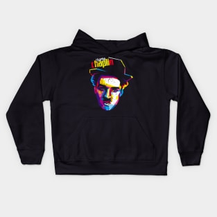 CHARLIE CHAPLIN WPAP ART Kids Hoodie